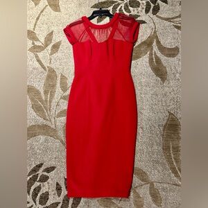 Lovely Maggy London scarlet red cocktail dress Size 4